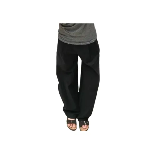 GANGZAI Черные Унисекс Повседневные Штаны
