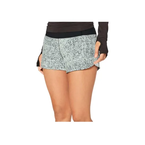 lululemon RUN TIMES Спортивные шорты Женские Черный Белый