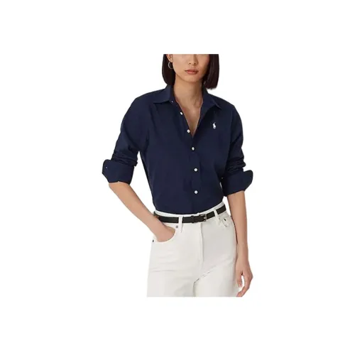 Polo Ralph Lauren Темно-синие Женские Рубашки