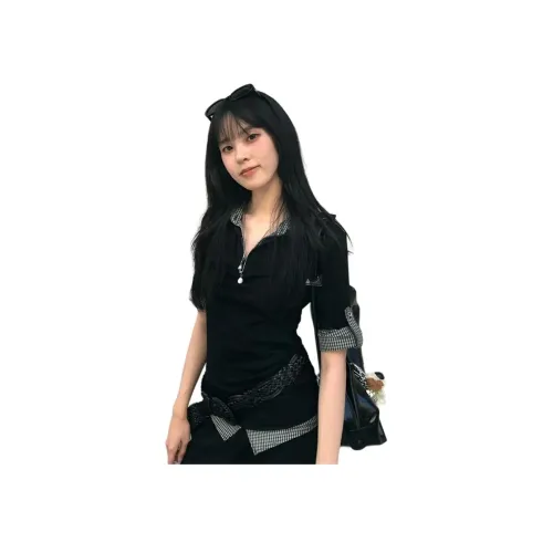 SDN by41 Черные Женские T-рубашки