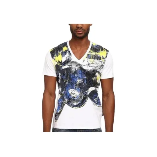 Just Cavalli Экрю Мужская T-рубашка