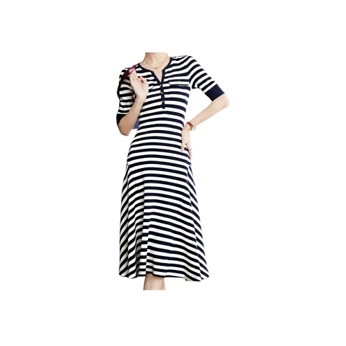 Lan Miao Короткий рукав Платье Женское