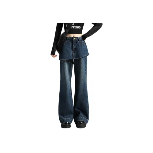 Tonlion Blue Women's Jeans Тонлион Синий Женские Джинсы