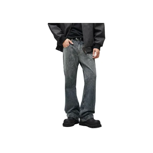 SONGS ALONG Синие Унисекс Джинсы