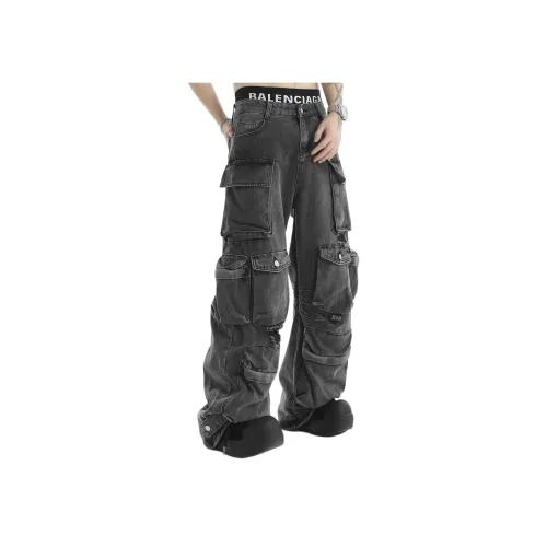 WHELVE Черные унисекс брюки карго