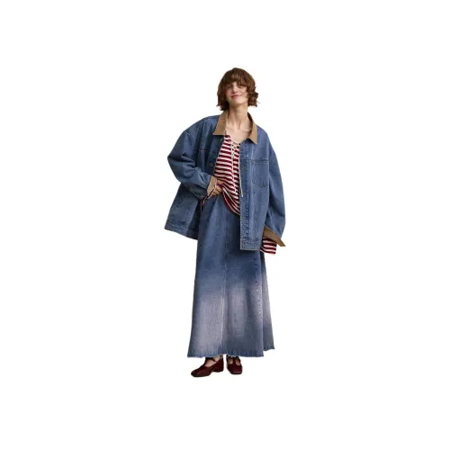 NOEND Джинсовый синий Женские Куртки