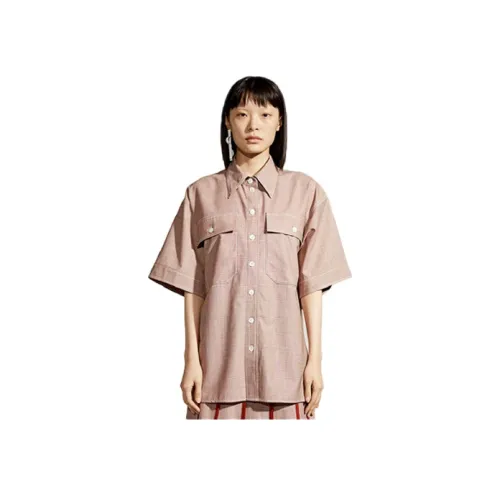 IMMI Короткий рукав рубашка женская розовая