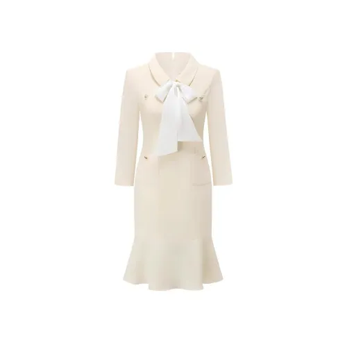 ONE SHALLOW Длинное платье с длинными рукавами женское