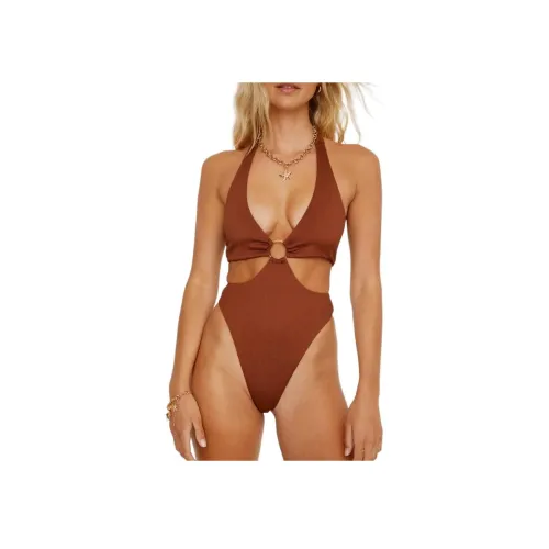 NASTY GAL Текстурированный Кольцо Cut Out Купальник Ван-Пис Купальник Женские