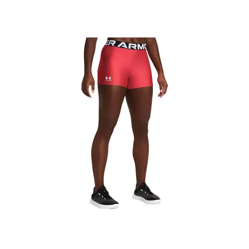 Under Armour HeatGear Арбузно-розовый красный Женские шорты для йоги