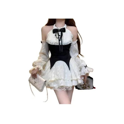 SKYA Длинное платье с длинными рукавами женское