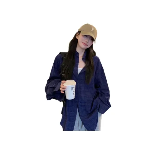 MUCCHIC Синий Женские Рубашки