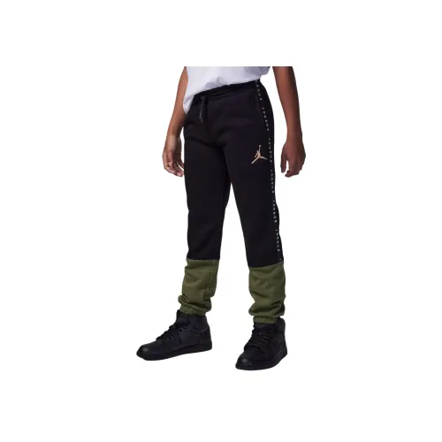 Jordan Flight Sideline Флисовые штаны Вязаные тренировочные штаны Детские Черные