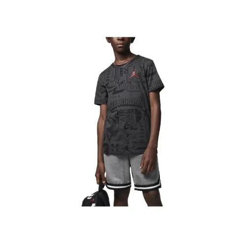 Jordan Kids' Одежда Стена OF Пилотный Tee T Рубашка Детский Черный