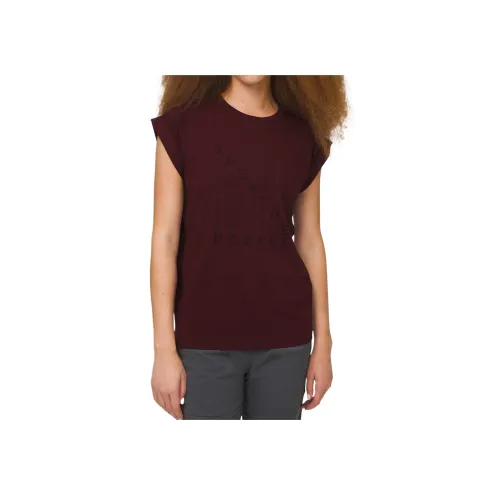 lululemon Стандартная футболка женская гранатово-красного цвета
