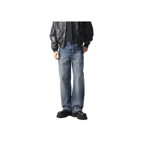 MEXISHION Blue Unisex Jeans MEXISHION Синий Унисекс Джинсы