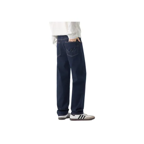 GEOREFOOL 16098 Темно-синий Синий Унисекс Джинсы