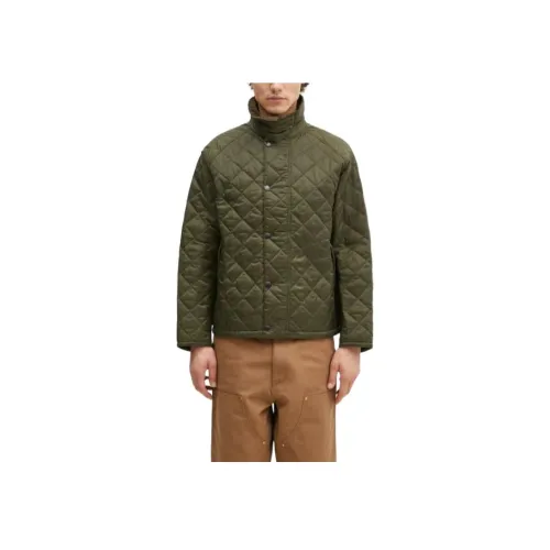BARBOUR Хлопковый пуховик Мужской Зеленый