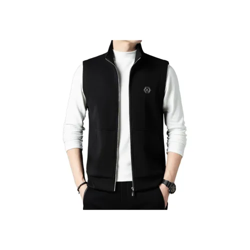 PIERRE CARDIN Мужские черные жилеты