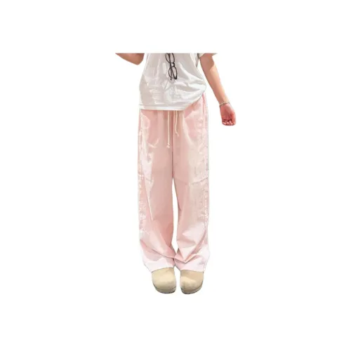 MUCCHIC Светло-розовые Женские Повседневные Брюки