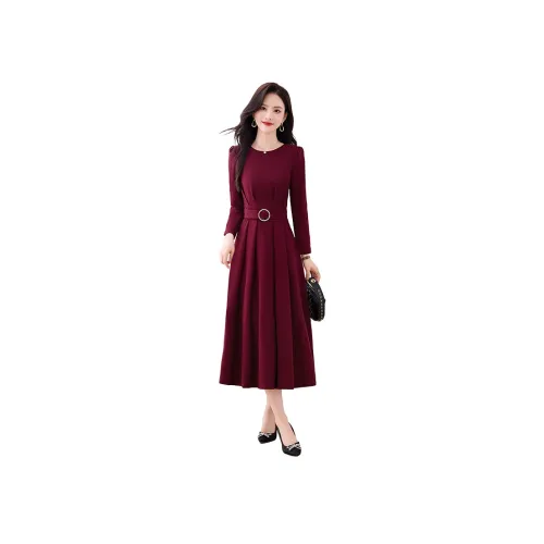 BANDICOOT Длинное платье с длинными рукавами женское