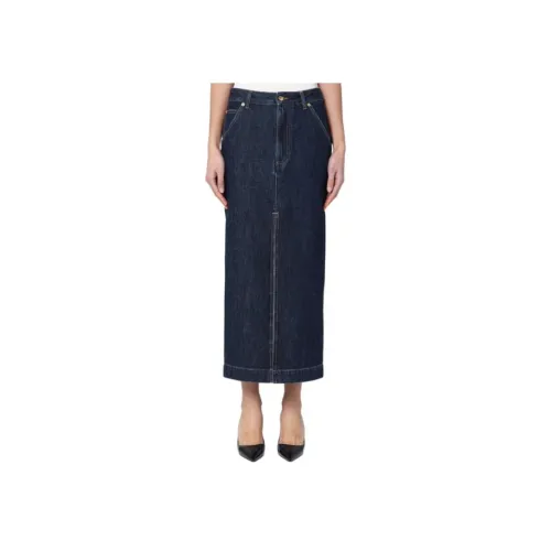 DARKPARK Denim Long Skirt Women's Blue