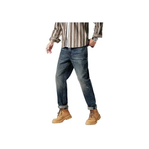 ZENGZHI Джинсы Облегающий крой Прямой крой Унисекс