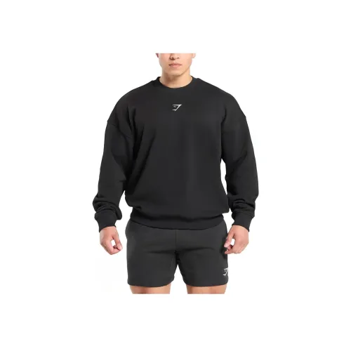 GYMSHARK Черные Мужские Свитшоты