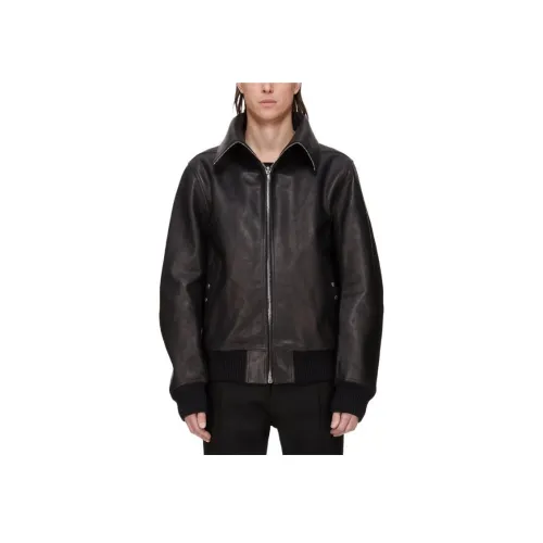 RICK OWENS RO Кожаная куртка мужская