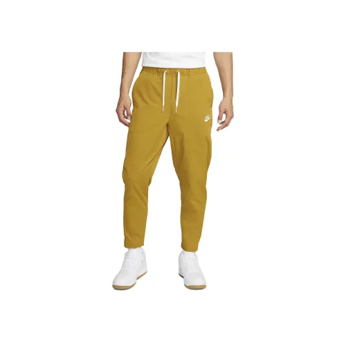 nike Club Вязаные Тренировочные Штаны Мужские Оранжевые Желтые