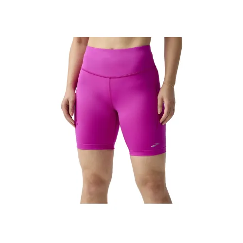 Brooks Пурпурно-розовые Женские Спортивные Шорты