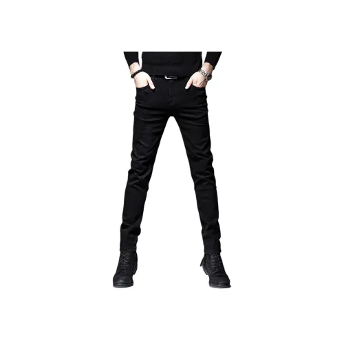 VUAS Черные Унисекс Джинсы