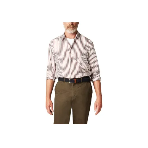 J.Crew Красный Белый Мужские Рубашки