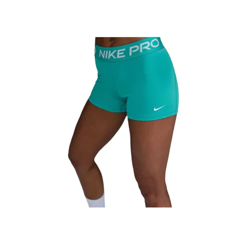 NIKE Pro Зеленые Женские Спортивные Шорты
