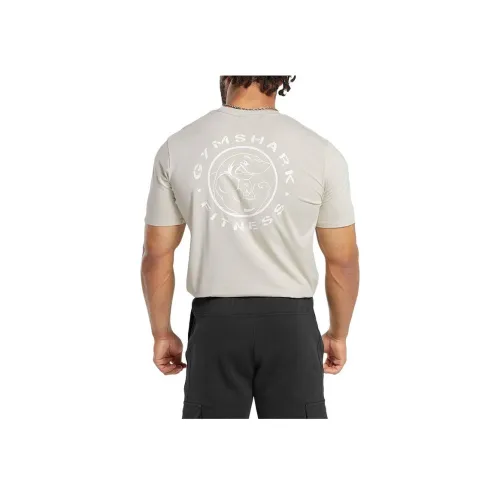 GYMSHARK Галечно-серый Мужской T-рубашки
