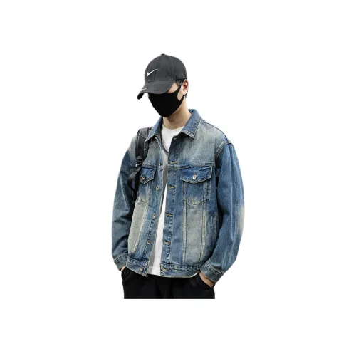 Tonlion Винтажный синий унисекс рубашки