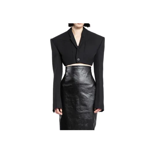 RICK OWENS совместный бренд RO Бизнес Костюм Пальто Женское Черное