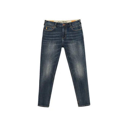 JACK JONES· Джинсы Мужские Средний Джинсовый Синий