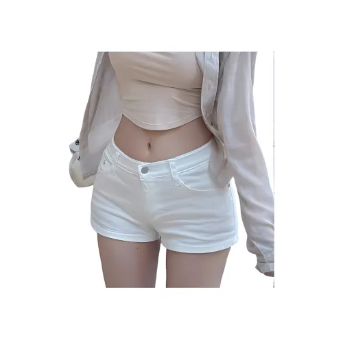 YEARNED Белые Женские Джинсовые Шорты