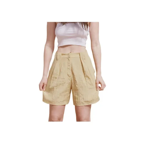 SUNDAY LIFE Повседневные шорты Женские Желтые