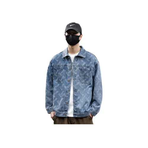 Tonlion Denim Jacket Unisex Medium Blue Тонлион Деним Куртка Унисекс Средне-Синий