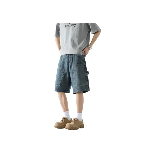 PANDA ADEVIL Джинсовые шорты Унисекс Blue