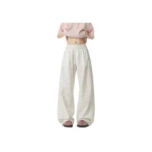 ZXBY Белый Женские Повседневные Брюки