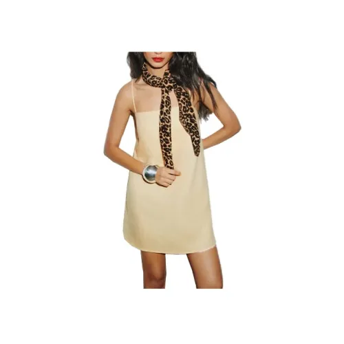 Reformation Aubree льняное платье Slip платье женское цвет сыра