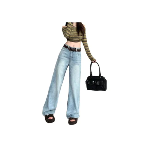 9c collective Светло-синие Женские Джинсы