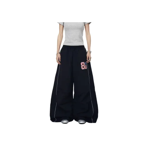 WKOOG Черные Унисекс Повседневные Штаны