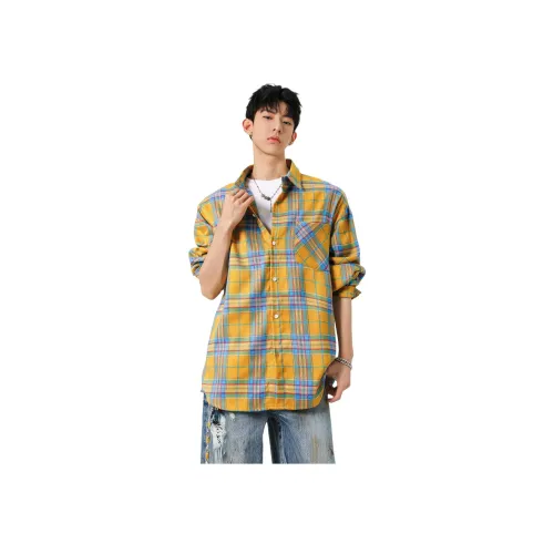 MISS FLY Желтая унисекс рубашка