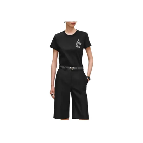 HERMES FW25 Стандартная рубашка T женская черная