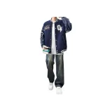 Двухкомпонентный комплект (Темно-синяя куртка + Ностальгические джинсы)