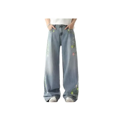 NRXX Blue Unisex Jeans NRXX Синий Унисекс Джинсы